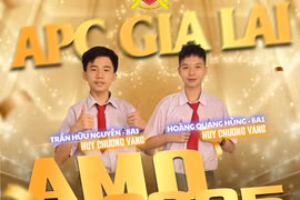 2 học sinh Trần Hữu Nguyên và Hoàng Quang Hùng đã xuất sắc giành huy chương vàng tại “đấu trường” Toán học AMO - American Mathematics Olympiad 2025.