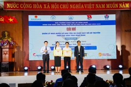 Sinh viên Trường Đại học Quy Nhơn giành giải nhì tại Giải thưởng Khoa học Công nghệ năm 2025
