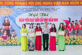 17 tập thể và 82 cá nhân đạt giải Giáo viên dạy giỏi cấp học mầm non tỉnh Gia Lai 