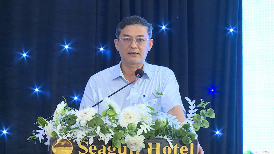 Ông Phan Ngọc Anh, Chi cục trưởng Chi cục Tiêu chuẩn Đo lường Chất lượng phát biểu tại hội nghị. Ảnh: Trọng Lợi anh.jpg