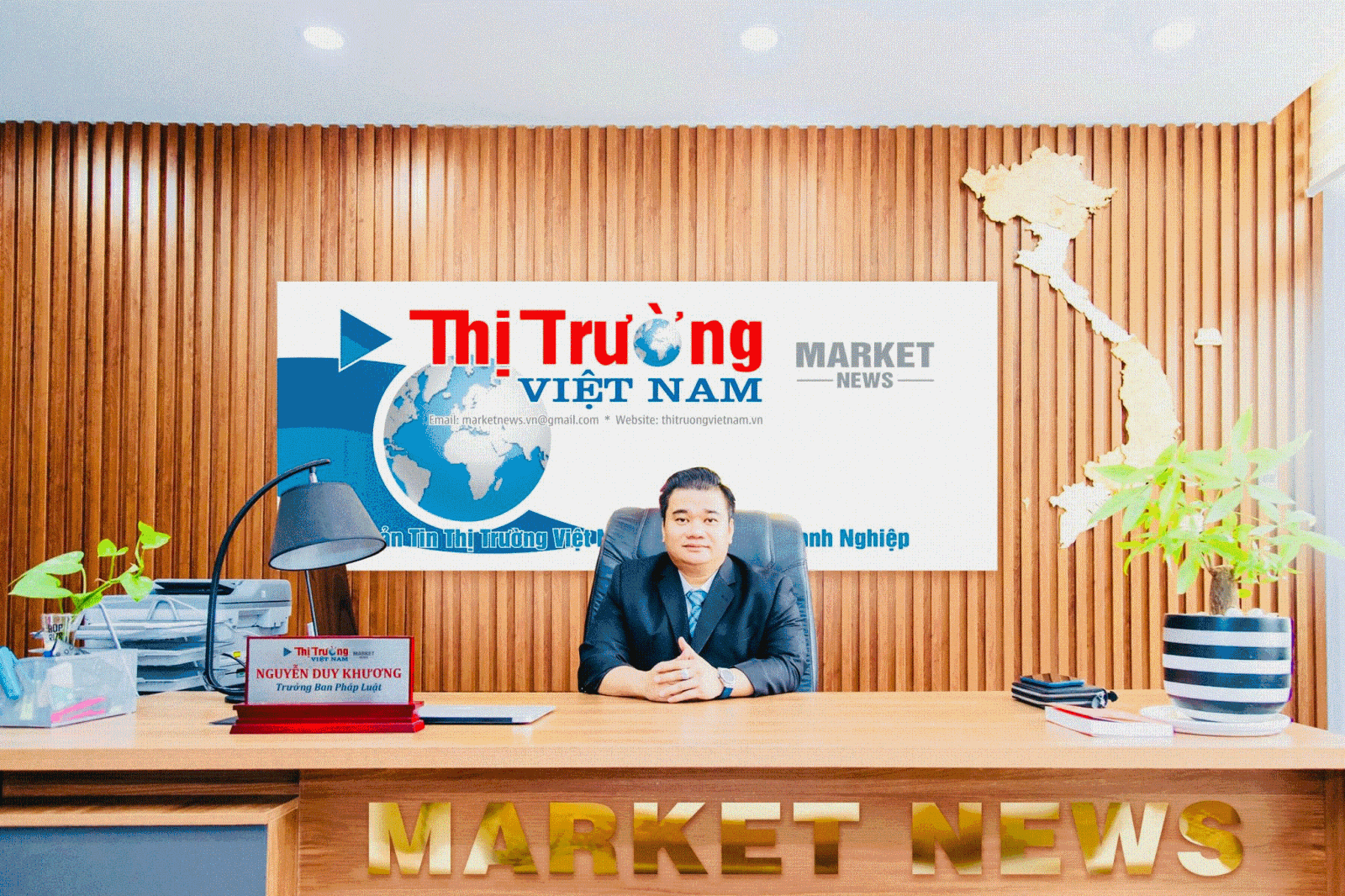 Ông Nguyễn Duy Khương - Trưởng Ban Pháp luật kiêm Trưởng Văn phòng đại diện Bản tin Thị trường Việt Nam tại tỉnh Đồng Nai