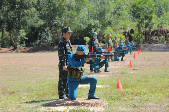 Ngày 23-4 sẽ tổ chức bắn đạn thật tại thao trường ở thôn Hưng Nghĩa (xã Tuy Phước).