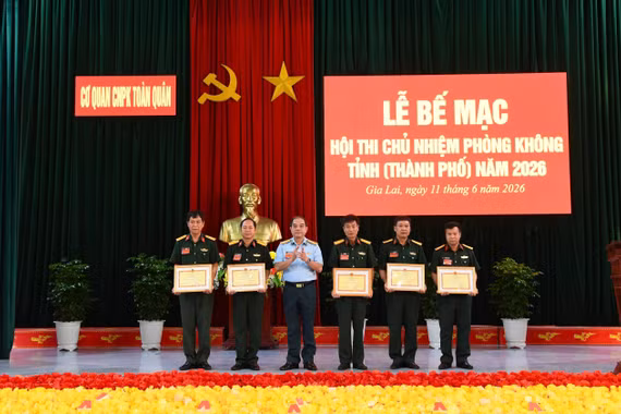 Bế mạc Hội thi Chủ nhiệm Phòng không tỉnh (thành phố) năm 2026.