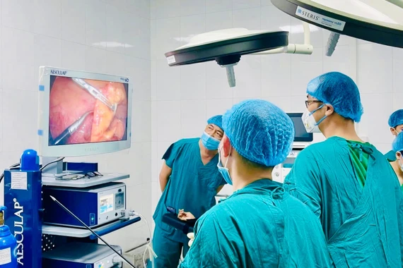 Trung tâm Y tế Tuy Phước thành công phẫu thuật nội soi cắt ruột thừa viêm 