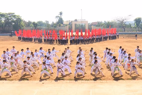 Các xã, phường phía Tây tỉnh Gia Lai đồng loạt tổ chức Đại hội Thể dục thể thao lần thứ I