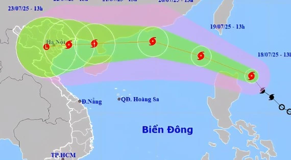 Bão Wipha có đường đi, hình dáng của YagiBão Wipha có đường đi, hình dáng của Yagi