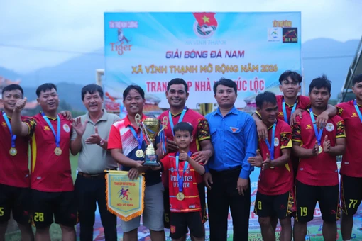 FC Bana Kriem vô địch Giải bóng đá nam xã Vĩnh Thạnh mở rộng năm 2026