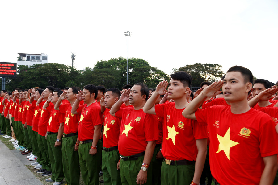 Lực lượng Công an tham gia sự kiện. Ảnh: Phúc Vỹ mg-1068.jpg