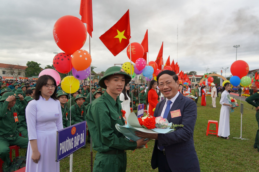 UBND tỉnh đề ra yêu cầu giao quân năm 2026 phải đảm bảo số lượng, chất lượng. Ảnh: H.P 3.jpg