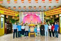 Lãnh đạo thị xã Ayun Pa thăm, chúc mừng các cơ sở Phật giáo nhân Đại lễ Phật đản
