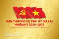 Danh sách Ban Thường vụ Tỉnh ủy Gia Lai nhiệm kỳ 2020-2025