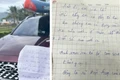 Cái cúi đầu và bức thư xin lỗi gửi chủ ô tô của anh lao công gây bão mạng