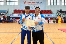 Gia Lai giành 1 huy chương đồng ở Giải Vô địch vovinam quốc gia
