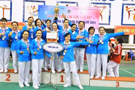 Gia Lai giành 2 huy chương ở Giải Thể dục dưỡng sinh toàn quốc