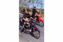 Truy tìm nhóm thanh niên tụ tập đua xe trên đường Trường Sơn Đông.