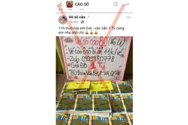 Chơi “xổ số cào online”, 1 phụ nữ bị lừa hơn 100 triệu đồng.