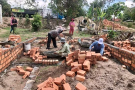 Xã Hà Tây đã khởi công được 50/69 nhà trong Chương trình xóa nhà tạm, nhà dột nát. Ảnh: Lê Nam