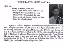 Tìm kiếm nam sinh viên Gia Lai mất tích gần 1 tháng 