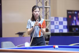 Nữ cơ thủ Gia Lai tranh tài tại Giải Vô địch thế giới Billiards Carom 3 băng