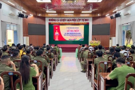 Xã Chư Sê đã ra mắt lực lượng bảo vệ ANTT ở cơ sở.