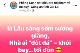 Lực lượng Công an làm thơ để tuyên truyền về ma túy trên mạng xã hội.