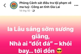 Lực lượng Công an làm thơ để tuyên truyền về ma túy trên mạng xã hội.