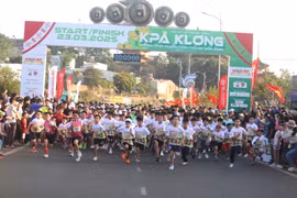 Gia Lai: Khai mạc Giải Việt dã Kpă Klơng TP. Pleiku lần thứ 45