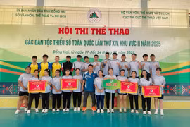 Các VĐV Gia Lai đã giành giải nhì toàn đoàn 