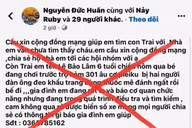 Bác thông tin bé trai 6 tuổi bị bắt cóc ở Pleiku