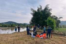 Thi thể của cháu K. đã bị cuốn trôi ra sông Ba