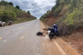 Hiện trường vụ tai nạn khiến 1 người tử vong tại chỗ