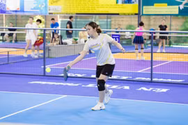 Hà Tiểu Nhi đã chuyển sang chơi Pickleball từ tháng 5-2025 và giành được nhiều giải thưởng từ môn thể thao này. Ảnh: Anh Tuấn