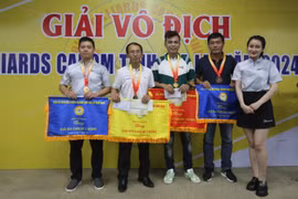 Cơ thủ Xuân Lâm và Thanh Hoàng giành chức vô địch Giải Vô địch Billiards Carom tỉnh Gia Lai