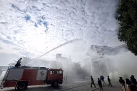 Hơn 250 người tham gia thực tập phương án chữa cháy và cứu nạn cứu hộ 