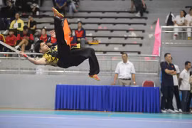 Gần 400 võ sĩ đọ sức ở Giải Vô địch Wushu các đội mạnh quốc gia