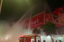 Thực tập phương án chữa cháy và cứu nạn cứu hộ tại Siêu thị WinMart Pleiku