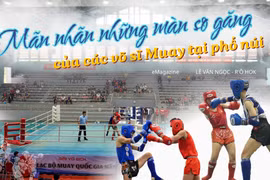 Mãn nhãn những màn so găng của các võ sĩ Muay tại phố núi