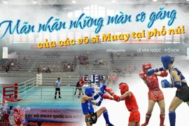 Mãn nhãn những màn so găng của các võ sĩ Muay tại phố núi