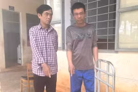 Công an phường Hội Phú bắt 2 “siêu trộm”.