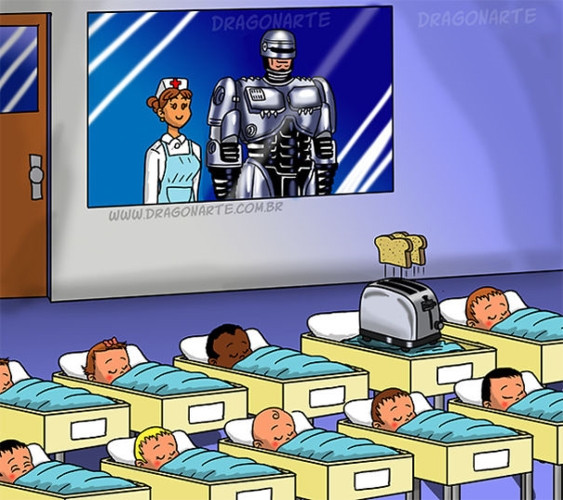  Con trai của Cảnh sát người máy - Robocop rất có thể là một cái máy nướng bánh mì.