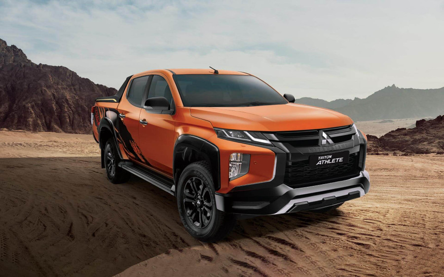 Ngoại thất của mẫu Mitsubishi Triton-Athlete. Ảnh: ST Ngoại thất của mẫu Mitsubishi Triton-Athlete. Ảnh: ST