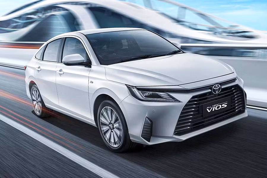 Toyota Vios mẫu xe "quốc dân" của người Việt Nam. Ảnh: ST