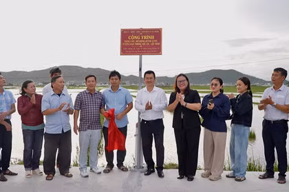 Xã Tuy Phước khánh thành 3 công trình hạ tầng với tổng vốn đầu tư gần 7 tỷ đồng