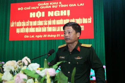 Bộ CHQS tỉnh giới thiệu Đại tá Phạm Văn Đạt tham gia ứng cử đại biểu HĐND tỉnh nhiệm kỳ 2026-2031.