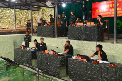 Quân khu 5 khai mạc diễn tập chỉ huy - cơ quan 2 bên 1 cấp cho Sư đoàn 2.