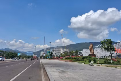 Phường Quy Nhơn (tỉnh Gia Lai) sử dụng tạm thời các đoạn đường gần Quảng trường Nguyễn Tất Thành để tổ chức lễ hội.