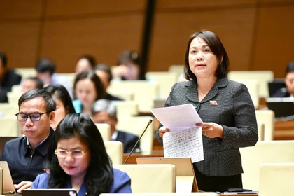 Đại biểu Nguyễn Thị Thu Thủy đề xuất cần có các nhóm chính sách căn cơ hơn để nâng cao chất lượng dân số.