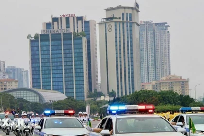 Bảo đảm trật tự giao thông phục vụ sơ duyệt, diễn tập bảo vệ Đại hội Đảng