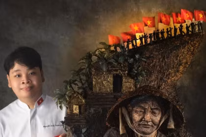 Bánh 'Việt Nam tinh hoa' cao hơn 1 m gây sốt trước thềm đại lễ 30.4.