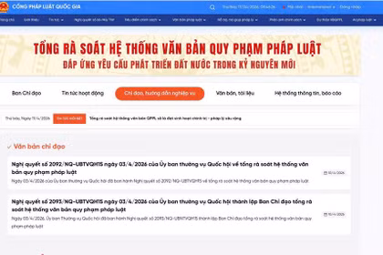 Tổng rà soát, giải quyết các vướng mắc, điểm nghẽn do quy định pháp luật.